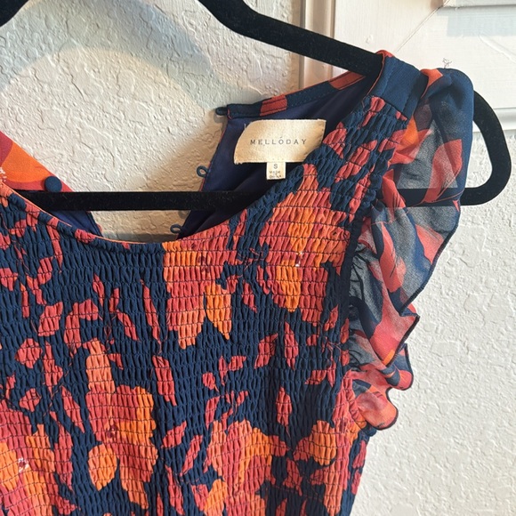 Floral maxi dress. - Picture 3 of 4